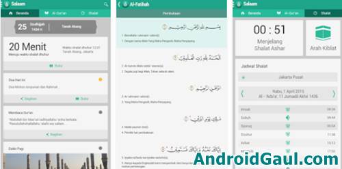Aplikasi Adzan Android dan Jadwal Sholat Offline terbaik Apk Salaam