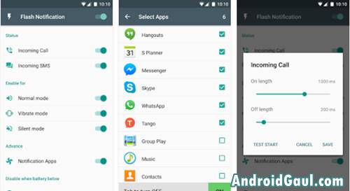 Download Flash Notification Apk Lampu LED Android Paling Terang