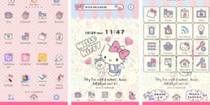 Download Tema Hello Kitty Android Background Pink Lucu Apk Hello Kitty Launcher Tiny Chum